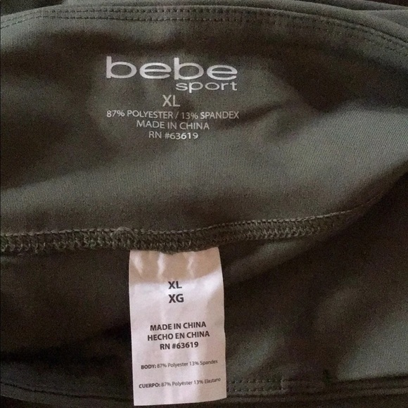 SOLD - Bebe Sport Ankle Length Leggings - NWT - XL - Picture 5 of 10